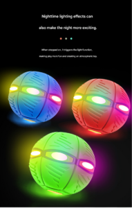 Magic Flying UFO Ball Toy for Kids – Light Up Music Outdoor Play Ball 3 sku afrylo 0060 01