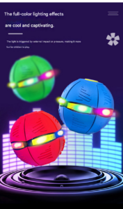 Magic Flying UFO Ball Toy for Kids – Light Up Music Outdoor Play Ball 8 sku afrylo 0060 09